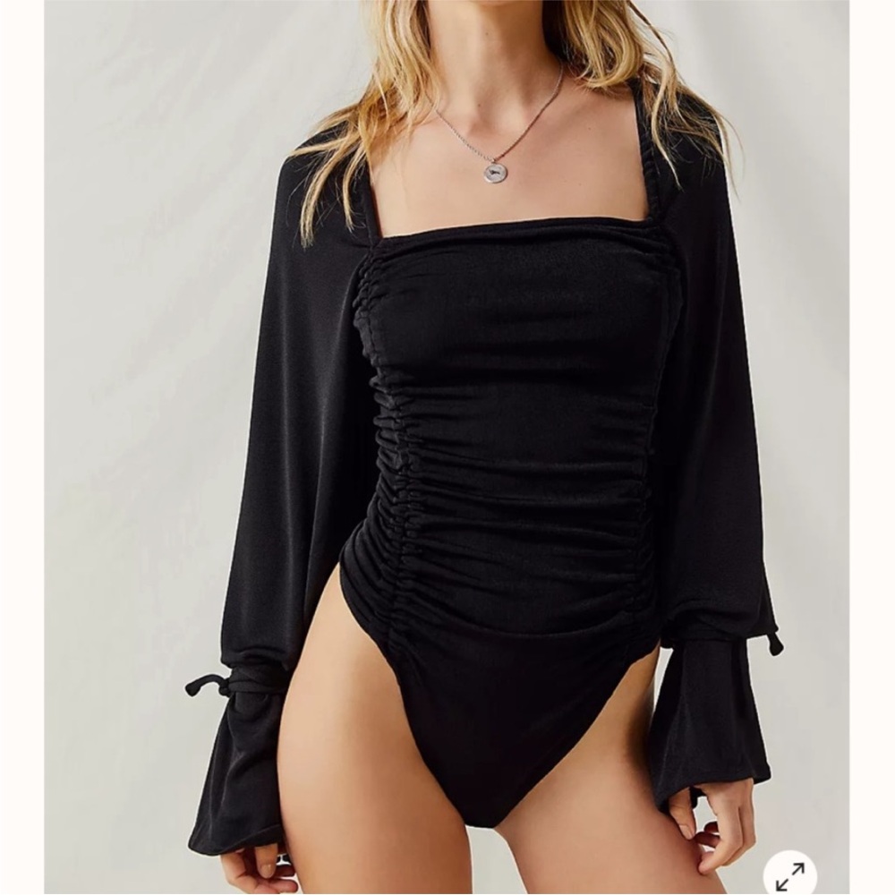 Free People Meant to Be Bodysuit in Black